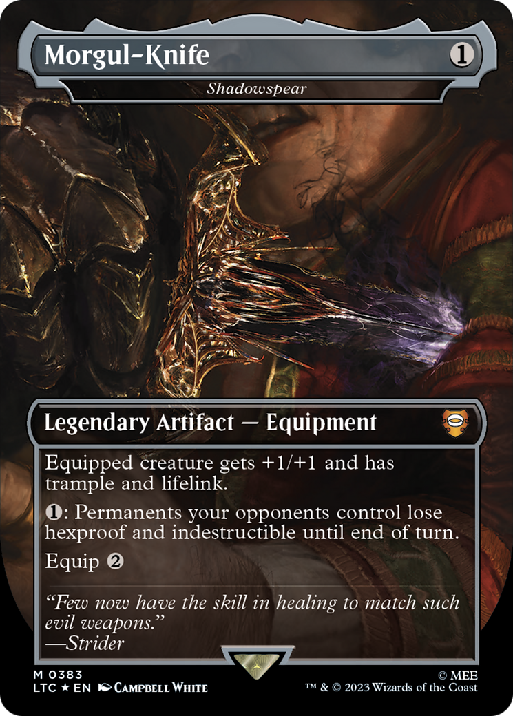 Morgul-Knife - Shadowspear (Surge Foil) [The Lord of the Rings: Tales of Middle-Earth Commander] | Exor Games New Glasgow