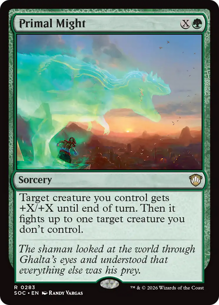 Primal Might [Secrets of Strixhaven Commander] | Exor Games New Glasgow