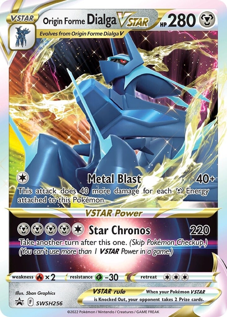 Origin Forme Dialga VSTAR (SWSH256) (Jumbo Card) [Sword & Shield: Black Star Promos] | Exor Games New Glasgow