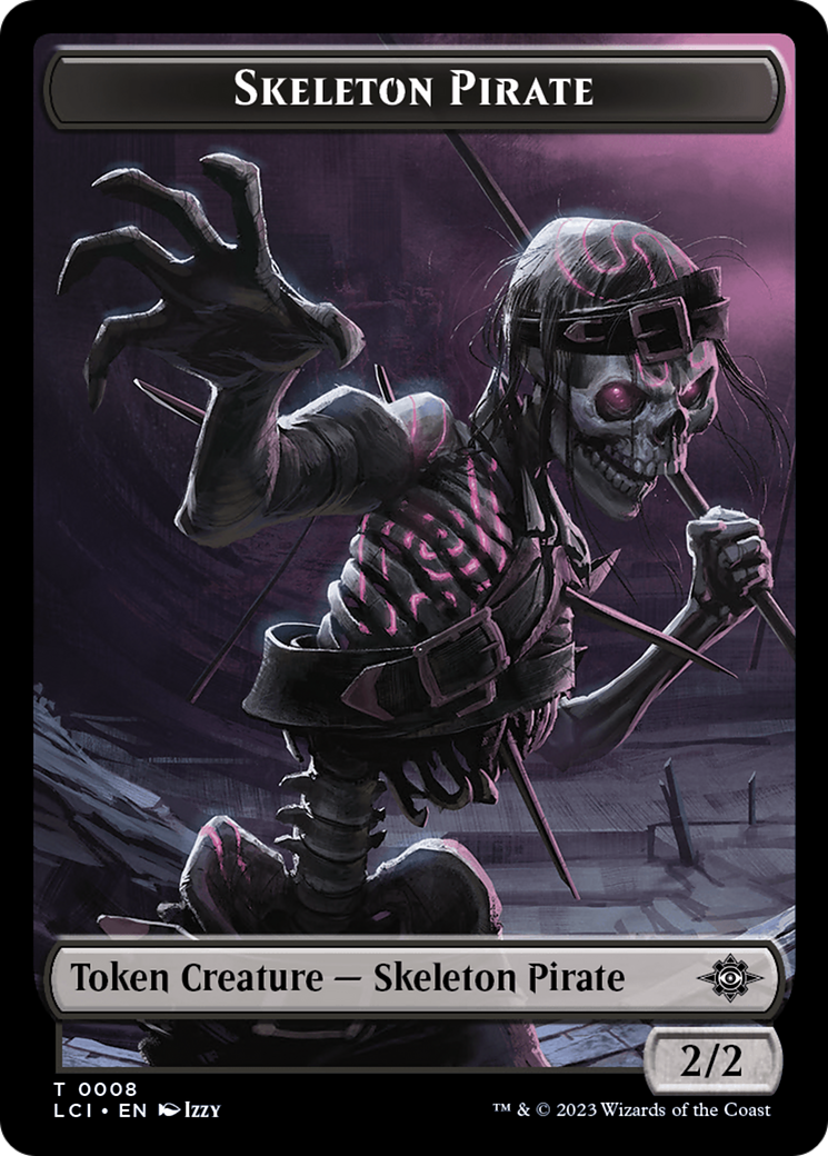 Skeleton Pirate Token [The Lost Caverns of Ixalan Tokens] | Exor Games New Glasgow