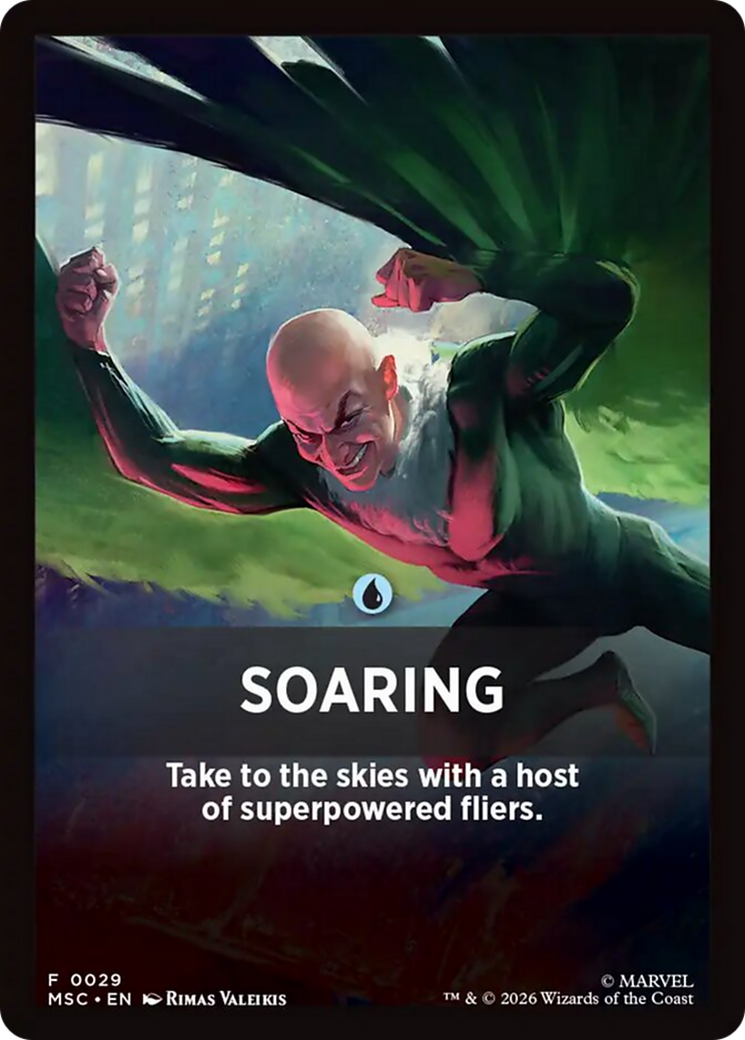 Soaring Theme Card [Marvel Super Heroes Commander] | Exor Games New Glasgow