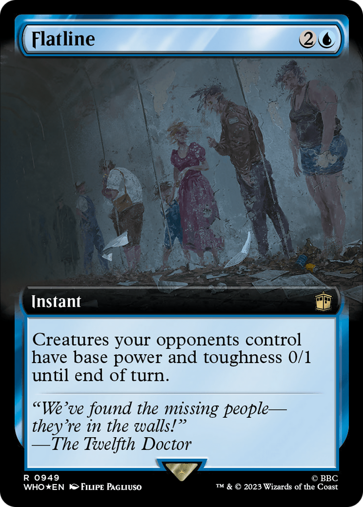 Flatline (Extended Art) (Surge Foil) [Doctor Who] | Exor Games New Glasgow