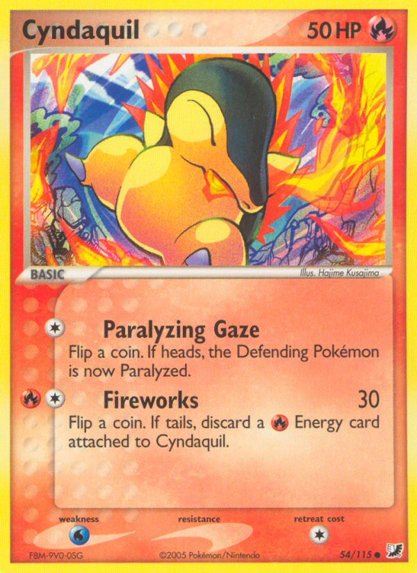 Cyndaquil (54/115) [EX: Unseen Forces] | Exor Games New Glasgow