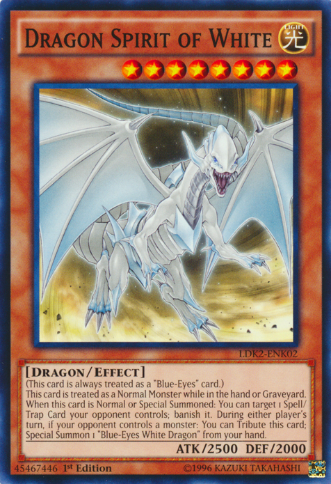 Dragon Spirit of White [LDK2-ENK02] Common | Exor Games New Glasgow