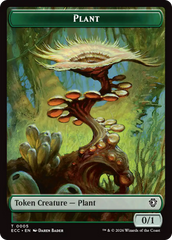Elf Warrior (0004) // Plant (0005) Double-Sided Token [Lorwyn Eclipsed Tokens] | Exor Games New Glasgow