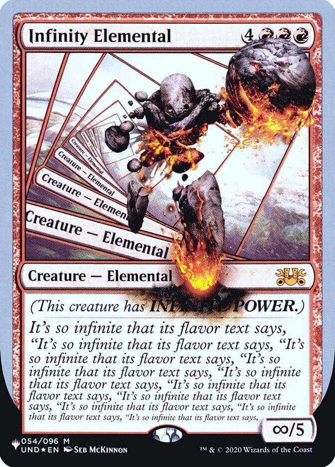 Infinity Elemental (Unfinity Foil Edition) [The List] | Exor Games New Glasgow