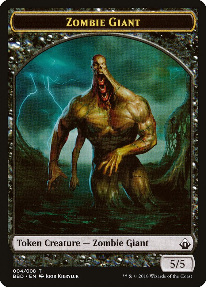 Zombie Giant Token [Battlebond Tokens] | Exor Games New Glasgow