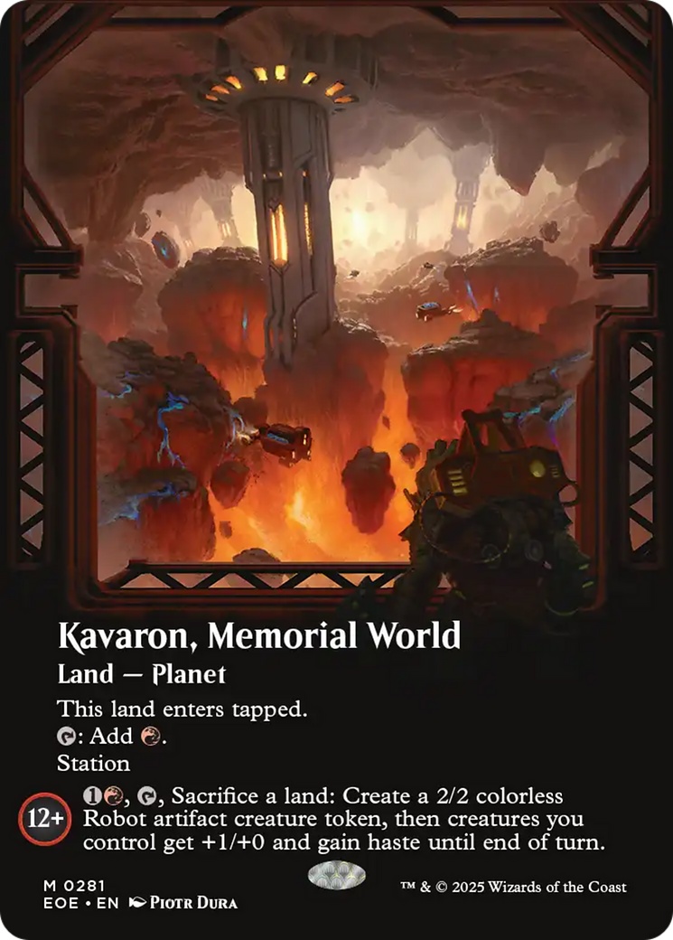 Kavaron, Memorial world (Borderless) [Edge of Eternities] | Exor Games New Glasgow