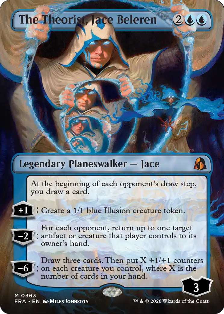 The Theorist, Jace Beleren (Borderless) (0363) [Reality Fracture] | Exor Games New Glasgow