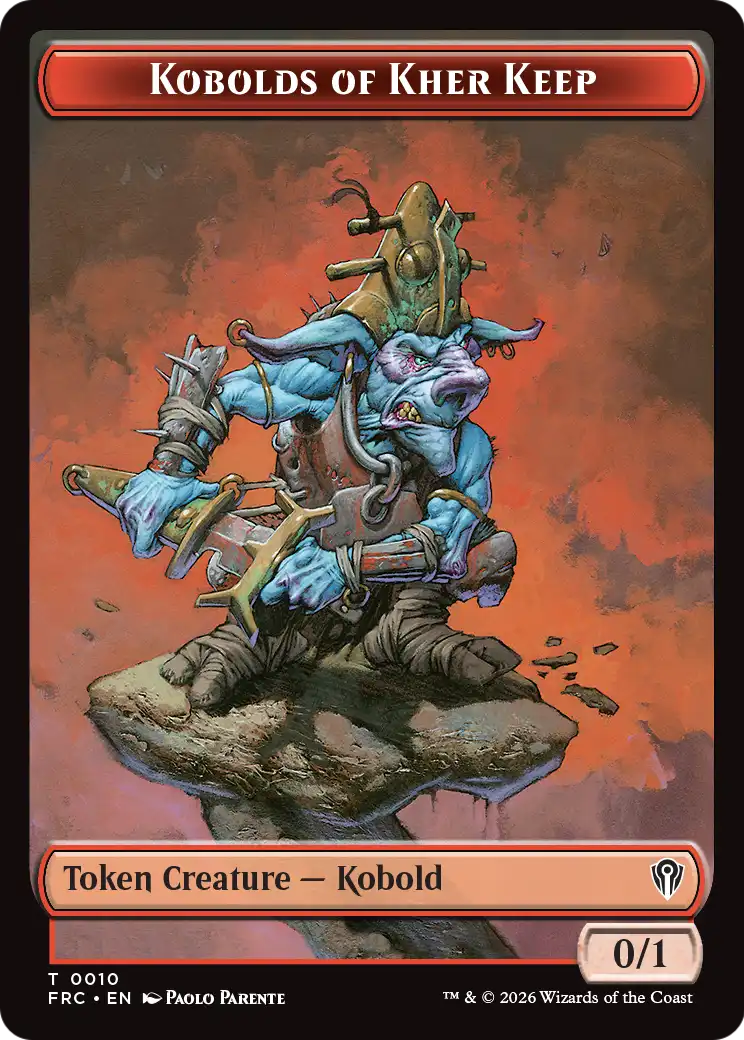 Kobolds of Kher Keep // Map Double-Sided Token [Reality Fracture Commander Tokens] | Exor Games New Glasgow