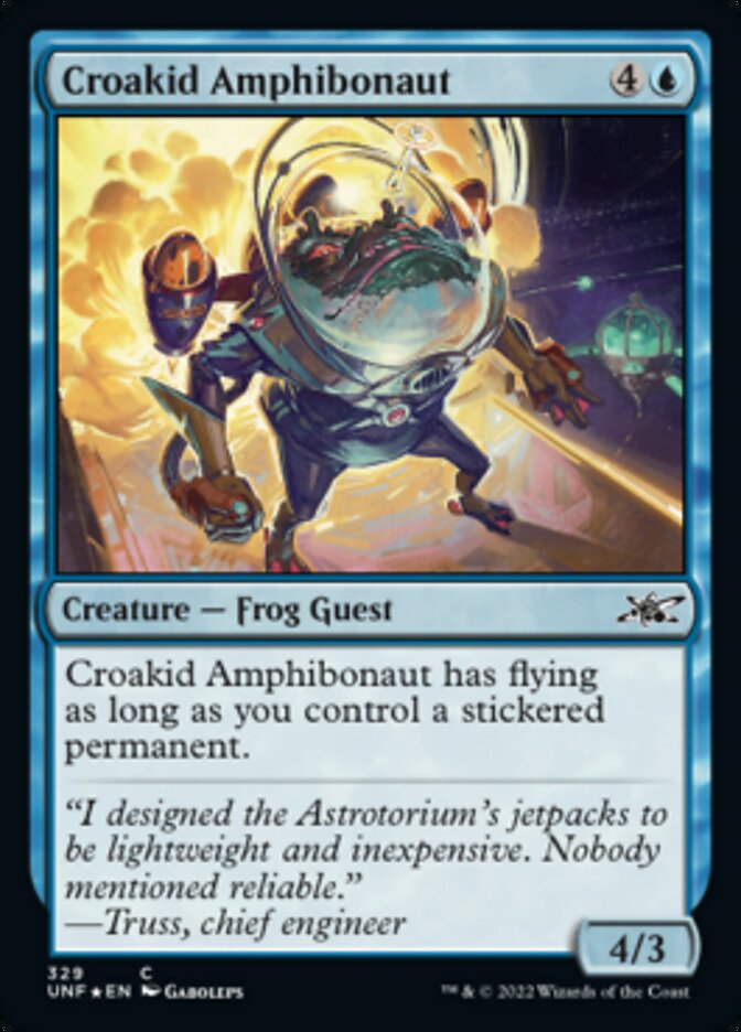 Croakid Amphibonaut (Galaxy Foil) [Unfinity] | Exor Games New Glasgow