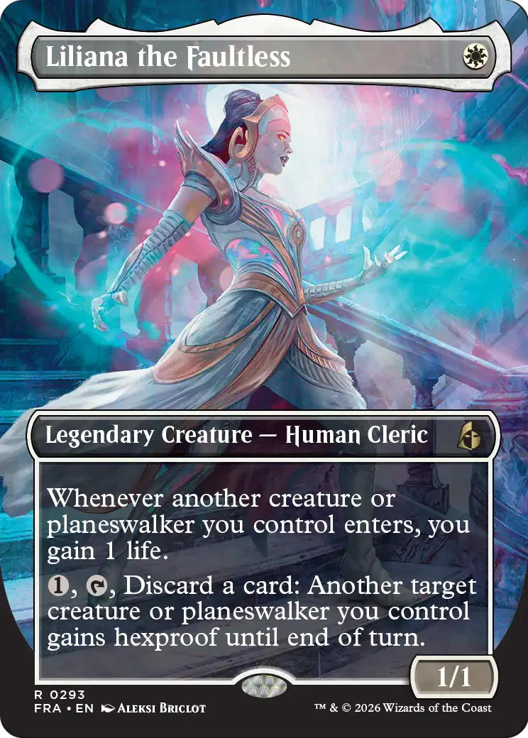 Liliana the Faultless (Borderless) [Reality Fracture] | Exor Games New Glasgow