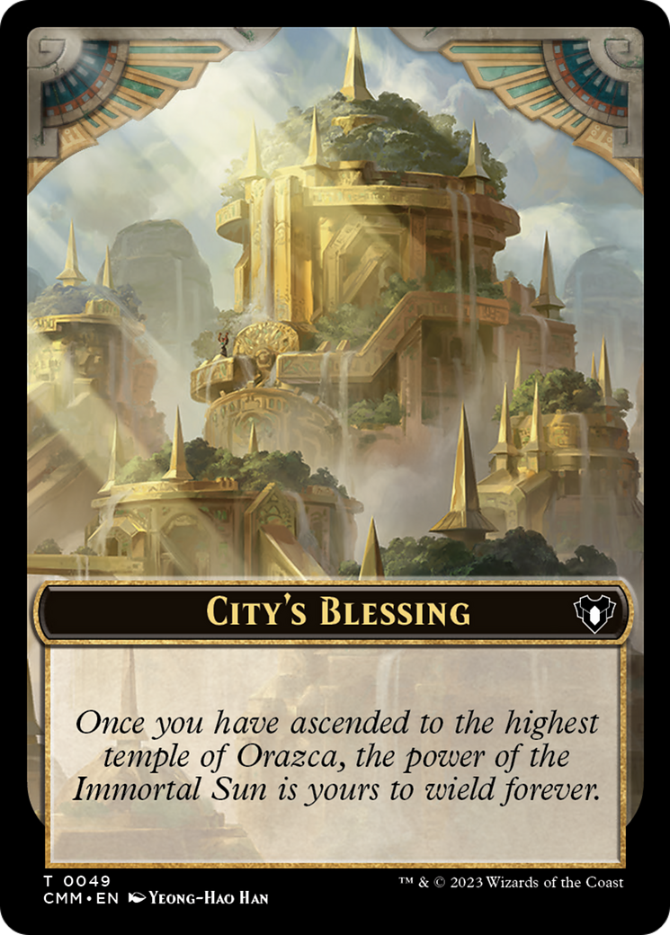 City's Blessing // Construct (41) Double-Sided Token [Commander Masters Tokens] | Exor Games New Glasgow