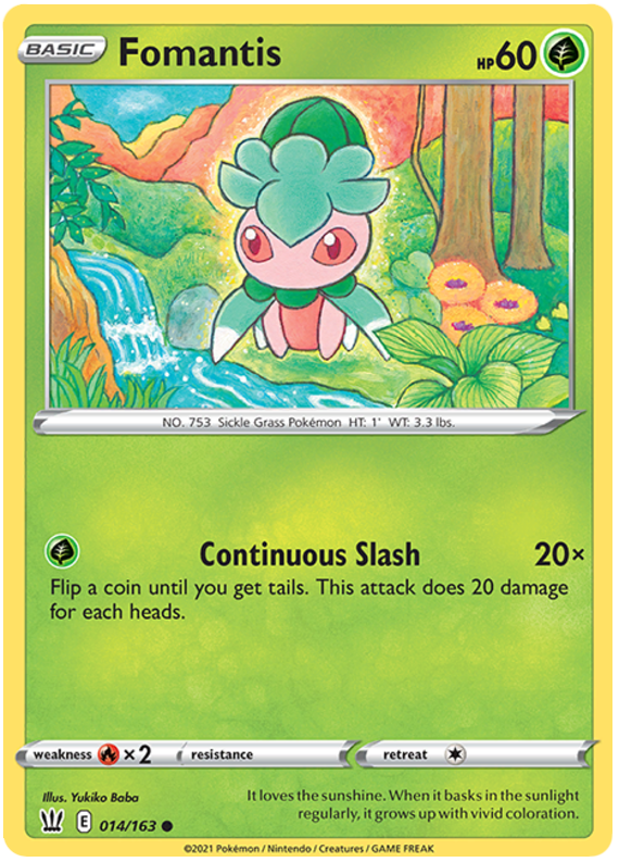 Fomantis (014/163) [Sword & Shield: Battle Styles] | Exor Games New Glasgow