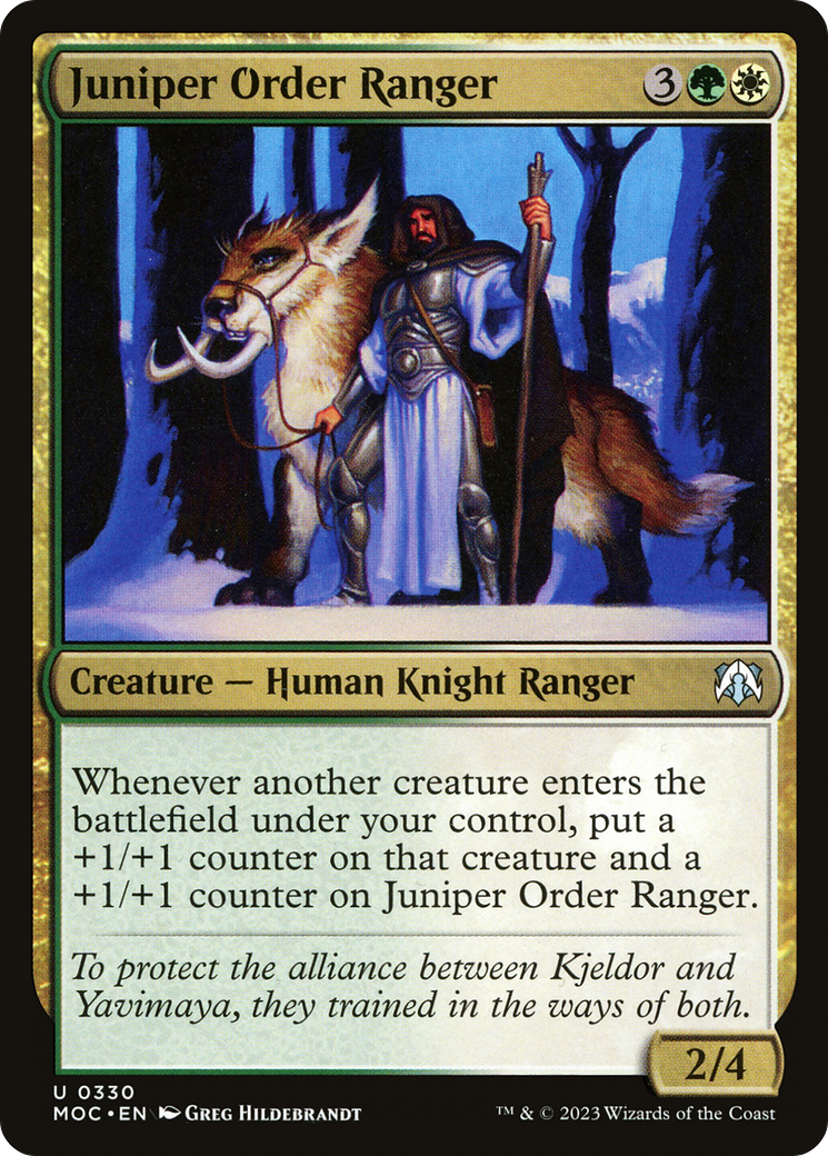 Juniper Order Ranger [March of the Machine Commander] | Exor Games New Glasgow