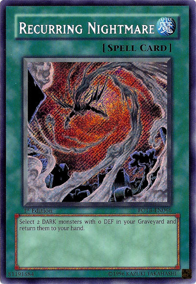 Recurring Nightmare [FOTB-EN066] Secret Rare | Exor Games New Glasgow