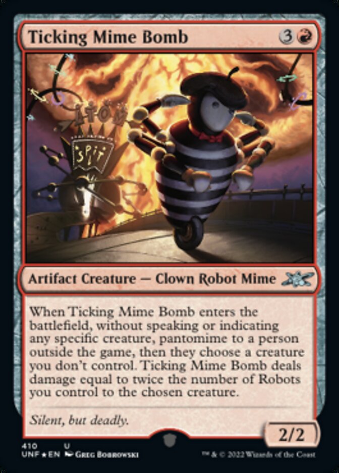 Ticking Mime Bomb (Galaxy Foil) [Unfinity] | Exor Games New Glasgow