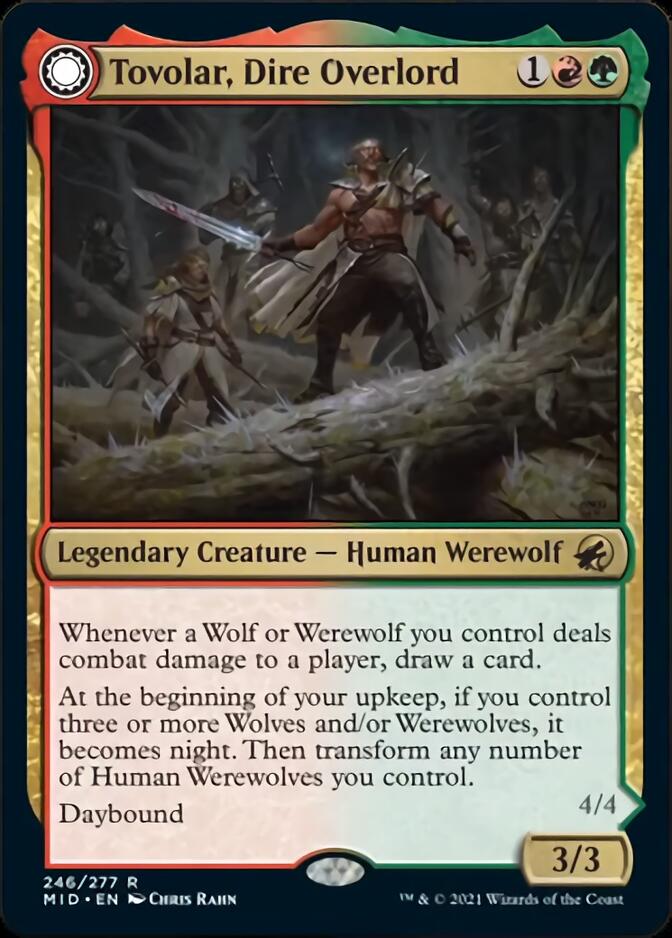 Tovolar, Dire Overlord // Tovolar, the Midnight Scourge [Innistrad: Midnight Hunt] | Exor Games New Glasgow
