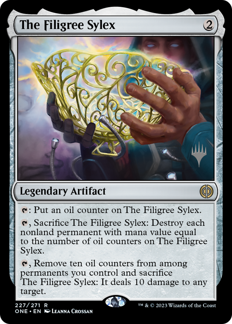 The Filigree Sylex (Promo Pack) [Phyrexia: All Will Be One Promos] | Exor Games New Glasgow