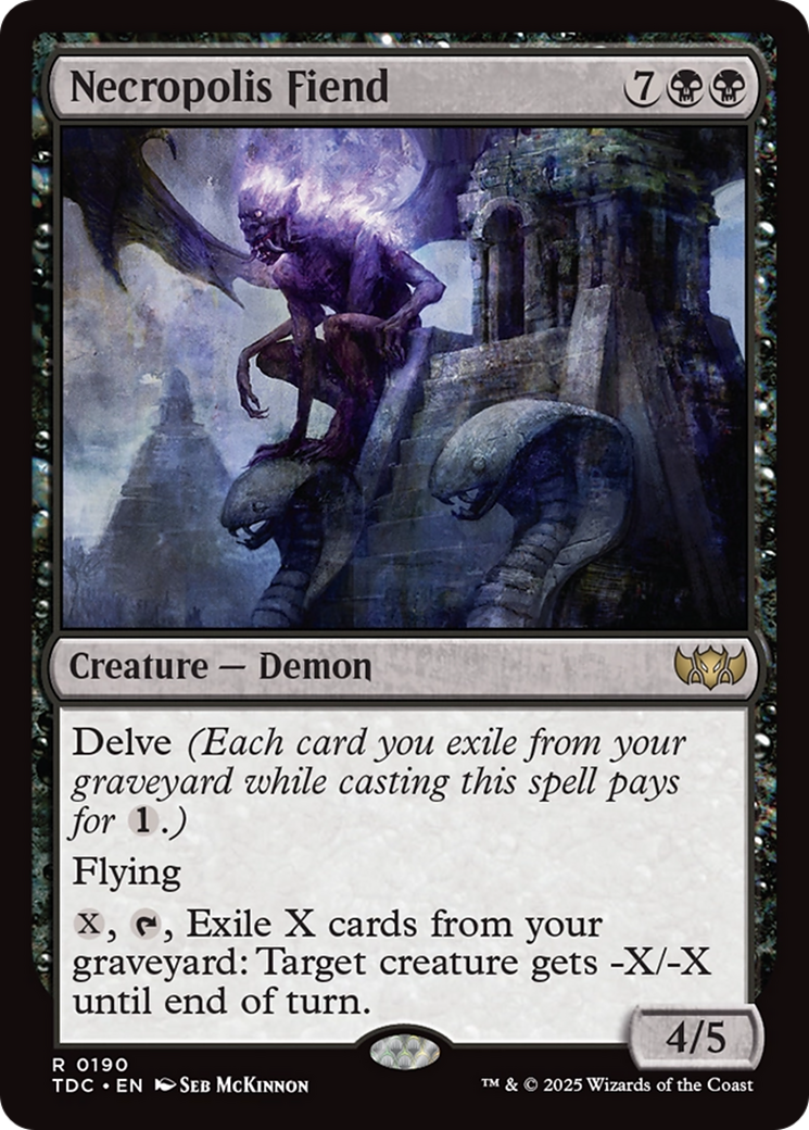 Necropolis Fiend [Tarkir: Dragonstorm Commander] | Exor Games New Glasgow