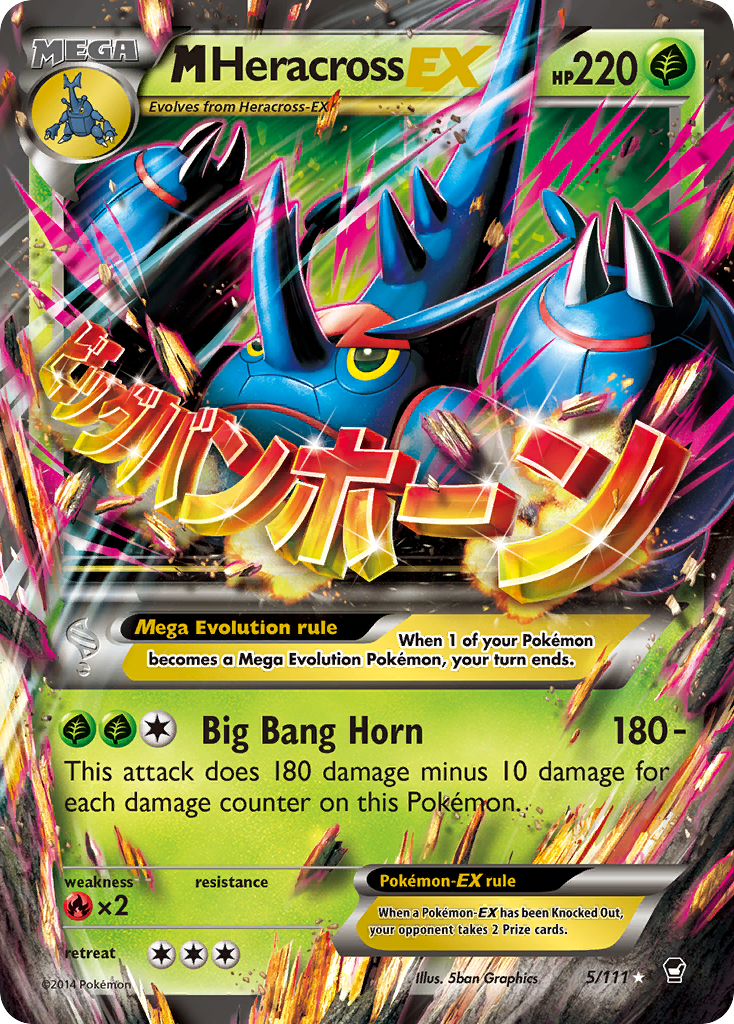 M Heracross EX (5/111) [XY: Furious Fists] | Exor Games New Glasgow