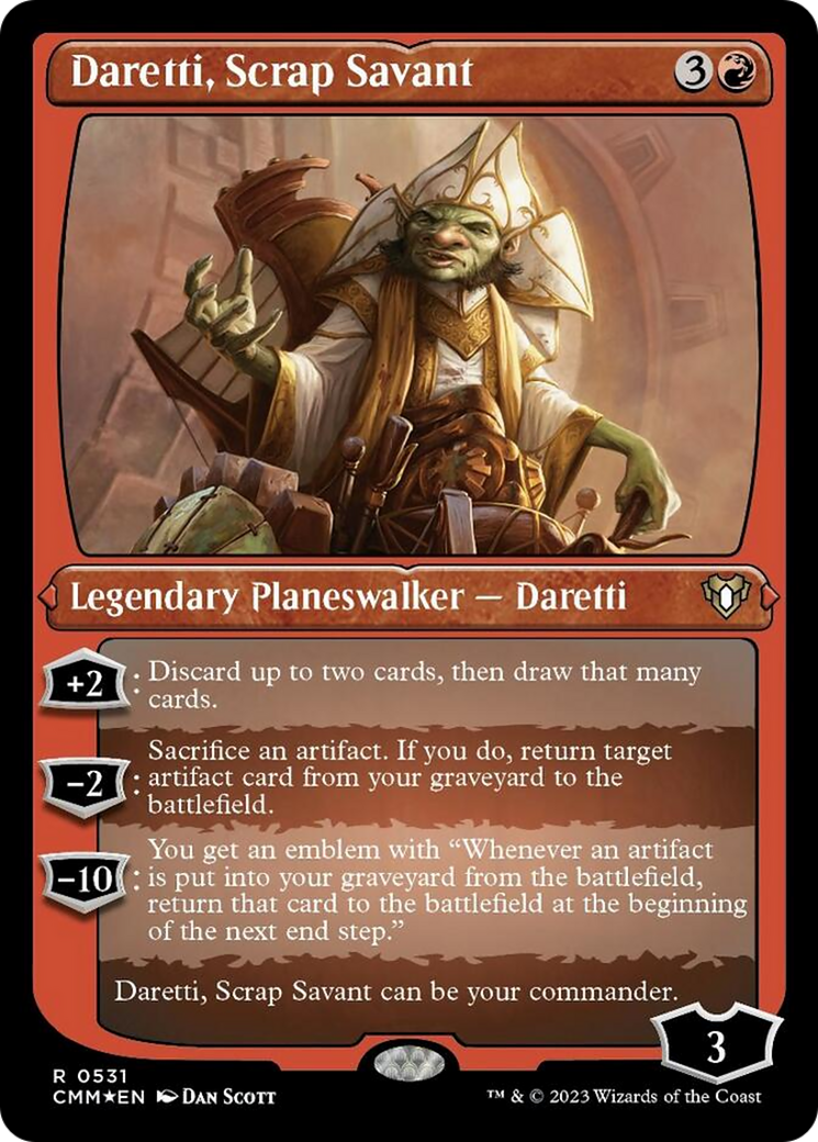 Daretti, Scrap Savant (Foil Etched) [Commander Masters] | Exor Games New Glasgow