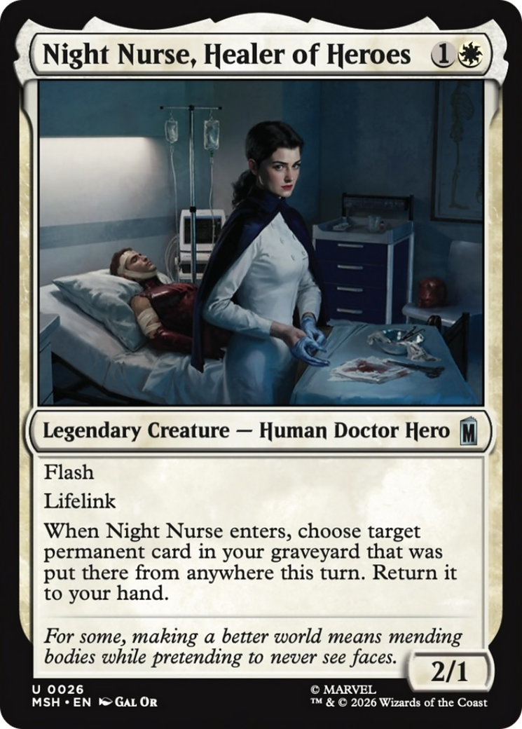 Night Nurse, Healer of Heroes [Marvel Super Heroes] | Exor Games New Glasgow