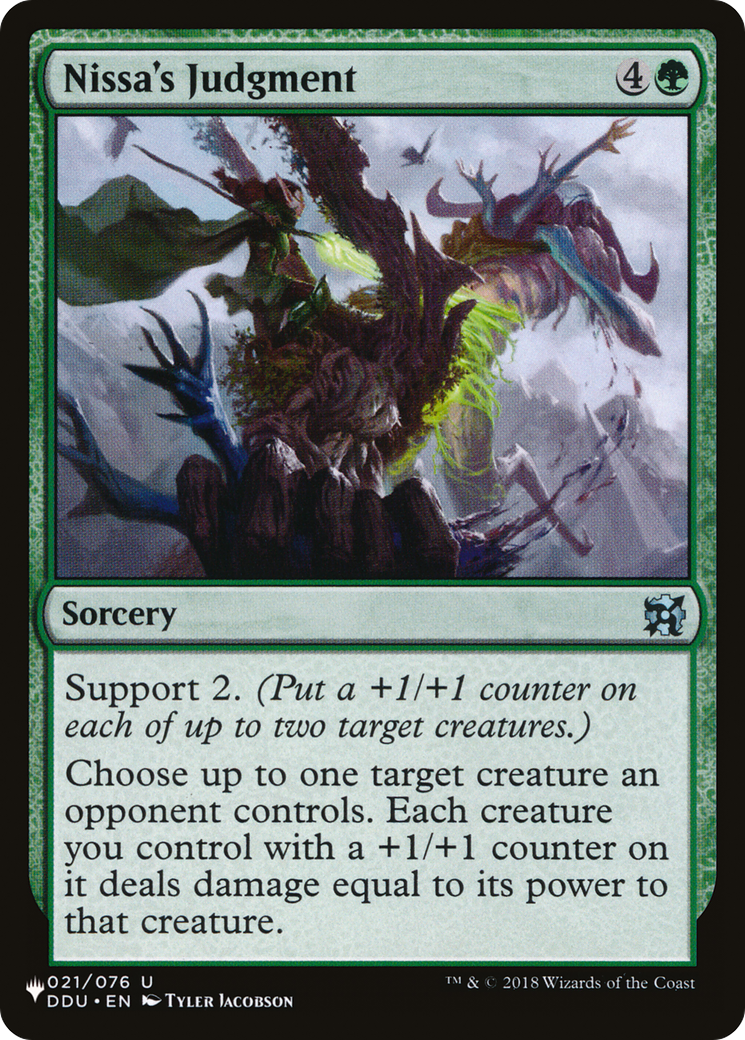 Nissa's Judgment [The List Reprints] | Exor Games New Glasgow