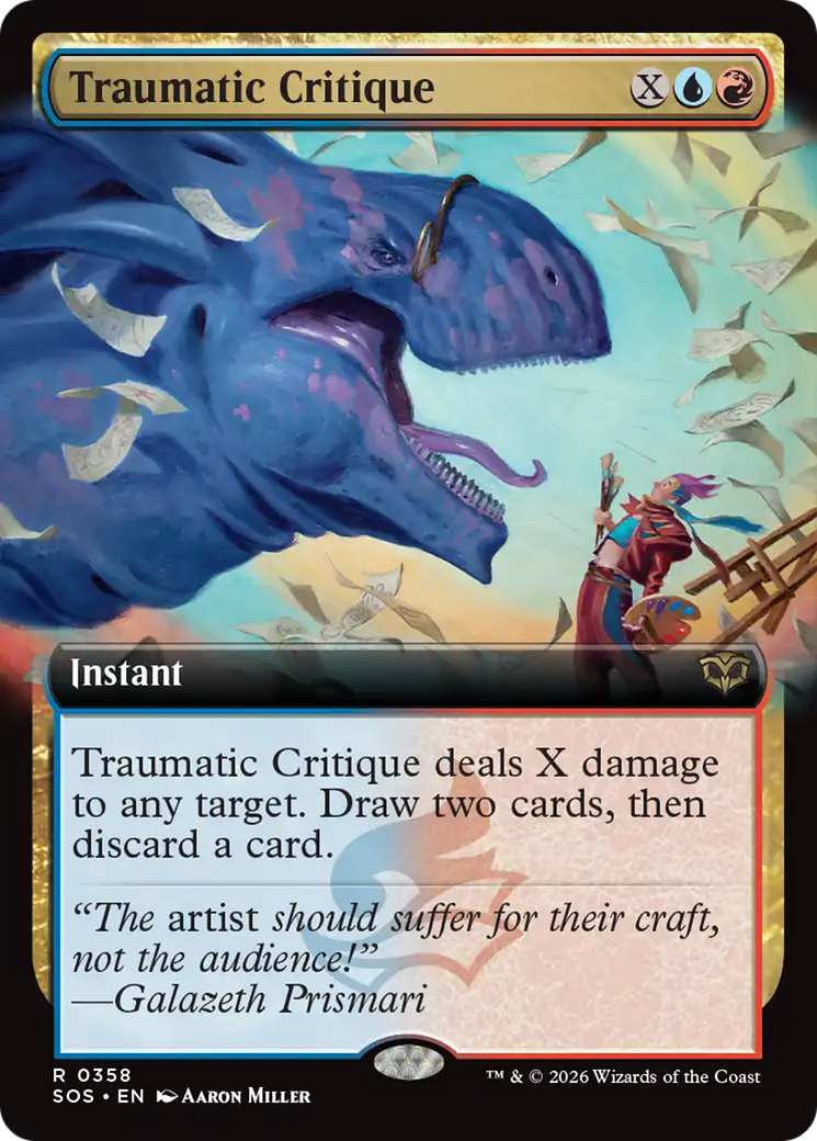 Traumatic Critique (Extended Art) [Secrets of Strixhaven] | Exor Games New Glasgow