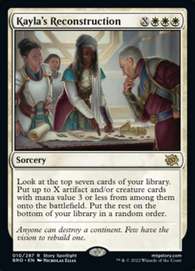 Kayla's Reconstruction (Promo Pack) [The Brothers' War Promos] | Exor Games New Glasgow