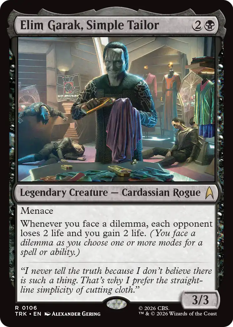 Elim Garak, Simple Tailor [Star Trek] | Exor Games New Glasgow