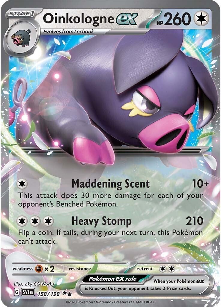 Oinkalogne ex (158/198) (Jumbo Card) [Scarlet & Violet: Base Set] | Exor Games New Glasgow