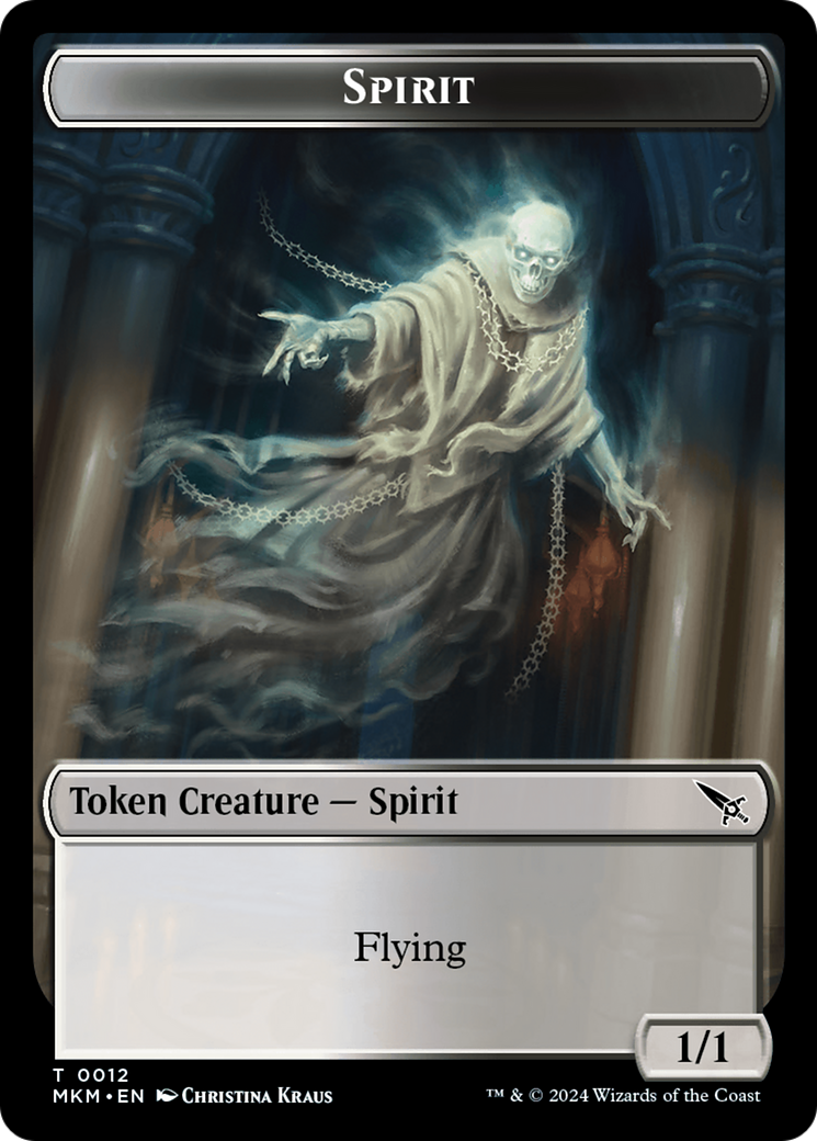 Spirit Token [Murders at Karlov Manor Tokens] | Exor Games New Glasgow