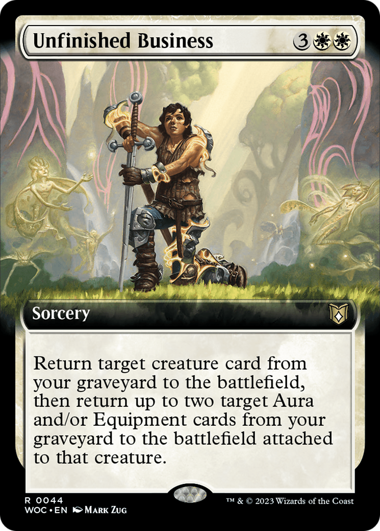Unfinished Business (Extended Art) [Wilds of Eldraine Commander] | Exor Games New Glasgow
