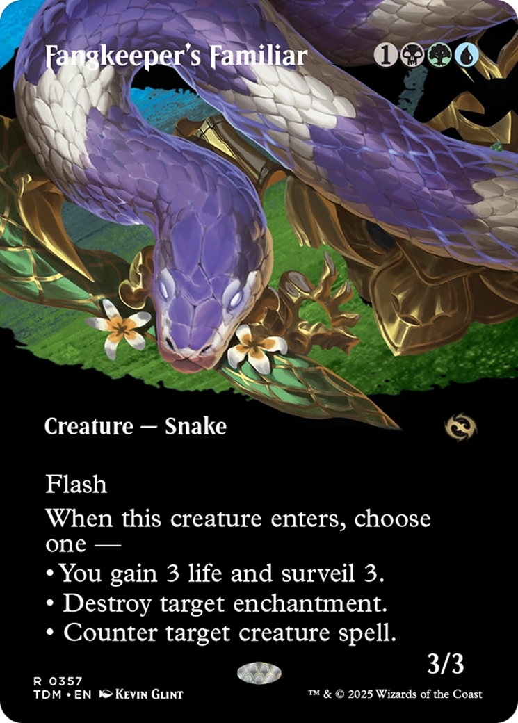 Fangkeeper's Familiar (Borderless) [Tarkir: Dragonstorm] | Exor Games New Glasgow