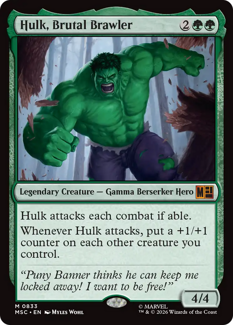 Hulk, Brutal Brawler [Marvel Super Heroes Commander] | Exor Games New Glasgow