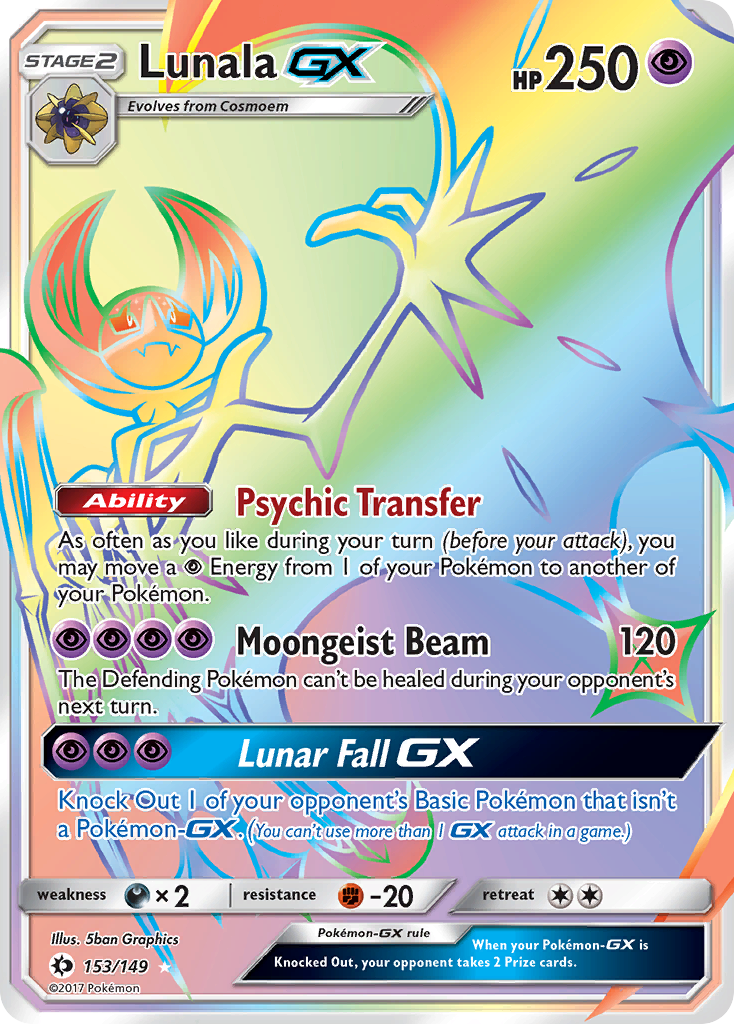 Lunala GX (153/149) [Sun & Moon: Base Set] | Exor Games New Glasgow