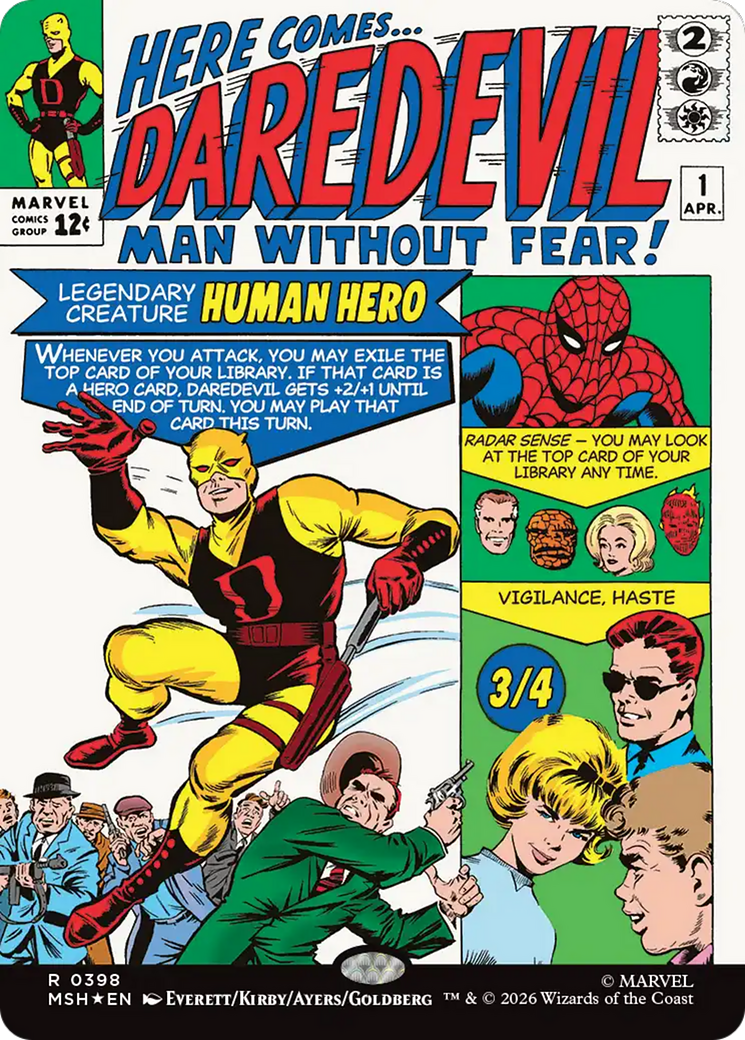 Daredevil, Man Without Fear (Borderless) (0398) [Marvel Super Heroes] | Exor Games New Glasgow