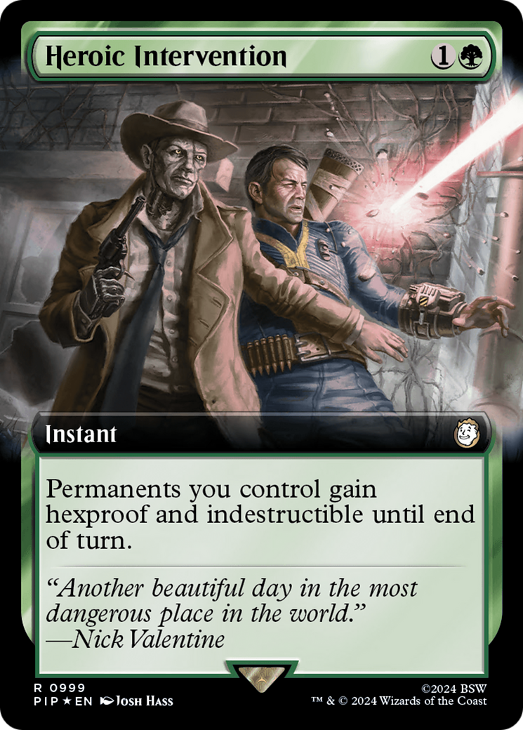 Heroic Intervention (Extended Art) (Surge Foil) [Fallout] | Exor Games New Glasgow