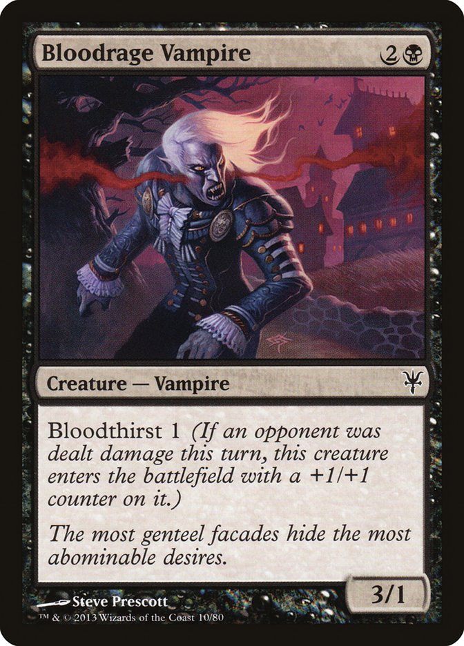 Bloodrage Vampire [Duel Decks: Sorin vs. Tibalt] | Exor Games New Glasgow