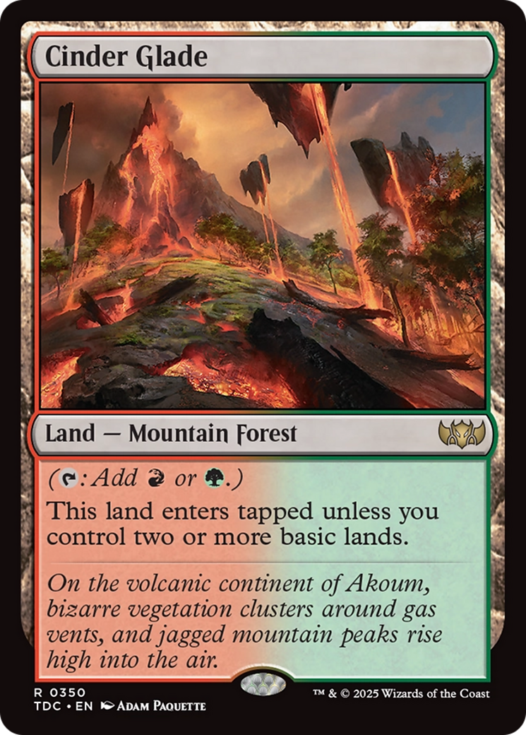 Cinder Glade [Tarkir: Dragonstorm Commander] | Exor Games New Glasgow