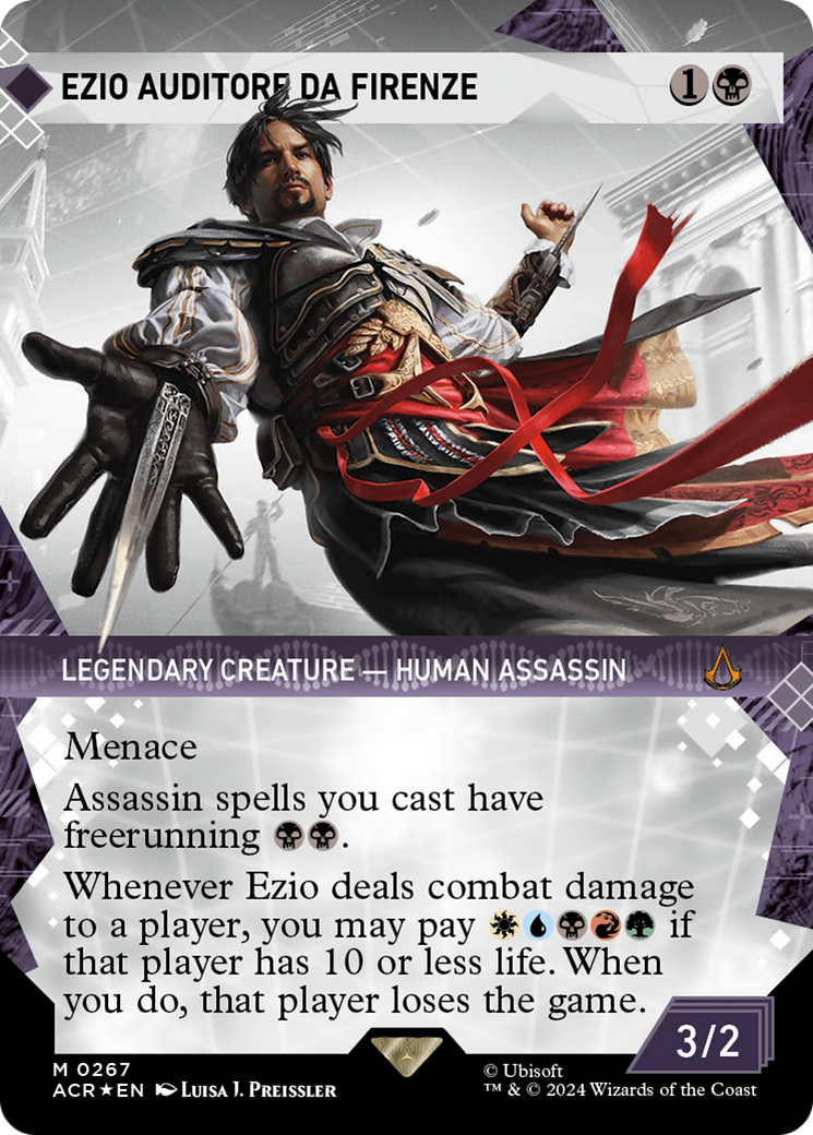 Ezio Auditore da Firenze (Showcase) (Textured Foil) [Assassin's Creed] | Exor Games New Glasgow
