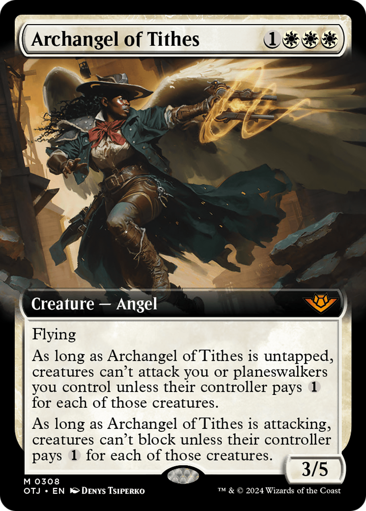 Archangel of Tithes (Extended Art) [Outlaws of Thunder Junction] | Exor Games New Glasgow