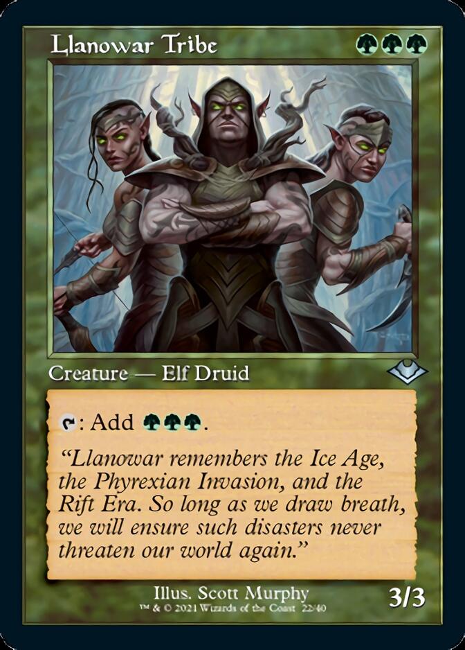 Llanowar Tribe (Retro) [Modern Horizons] | Exor Games New Glasgow