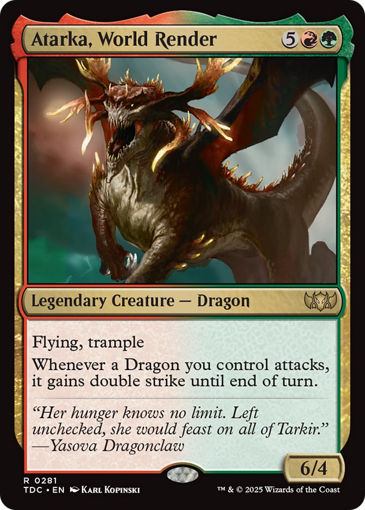 Atarka, World Render [Tarkir: Dragonstorm Commander] | Exor Games New Glasgow