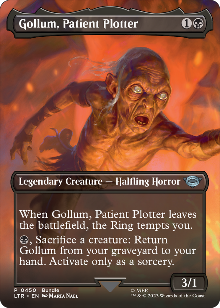 Gollum, Patient Plotter (Borderless Alternate Art) [The Lord of the Rings: Tales of Middle-Earth] | Exor Games New Glasgow