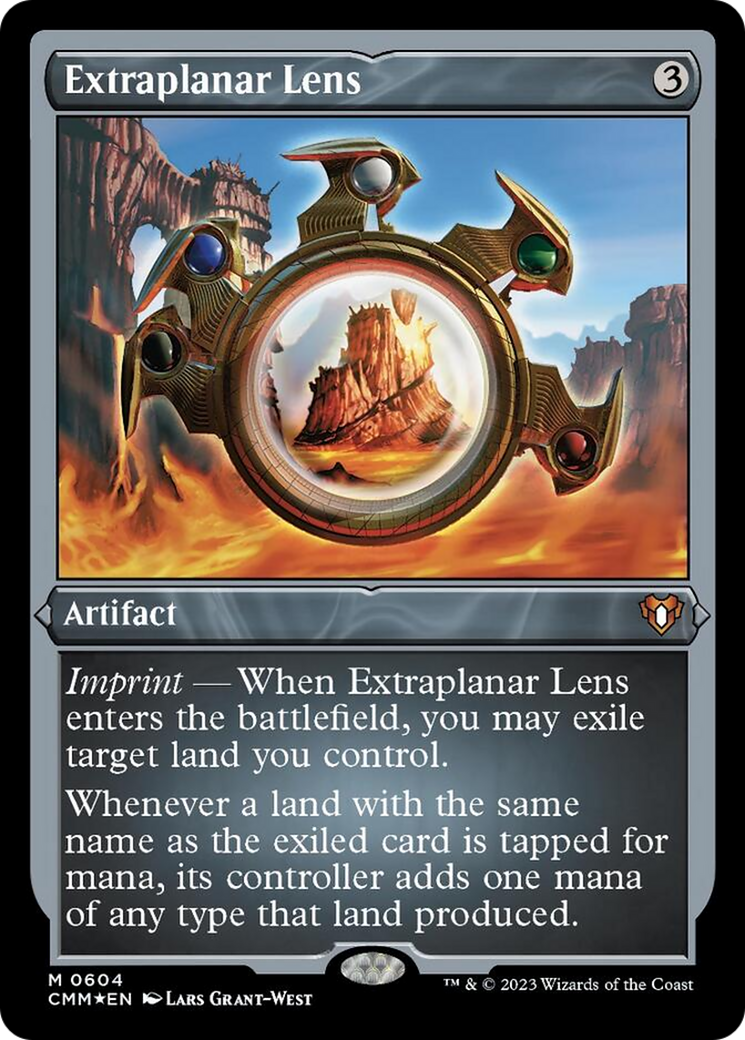 Extraplanar Lens (Foil Etched) [Commander Masters] | Exor Games New Glasgow