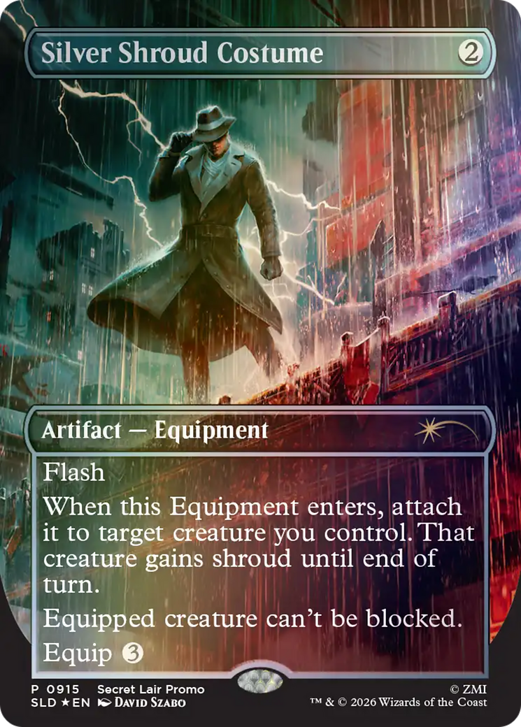 Silver Shroud Costume [Secret Lair Drop Series] | Exor Games New Glasgow