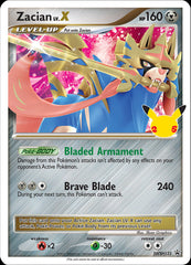 Zacian LV.X (SWSH135) (Celebrations) [Sword & Shield: Black Star Promos] | Exor Games New Glasgow