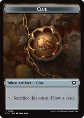 Clue // Beast (0005) Double-Sided Token [Edge of Eternities Commander Tokens] | Exor Games New Glasgow